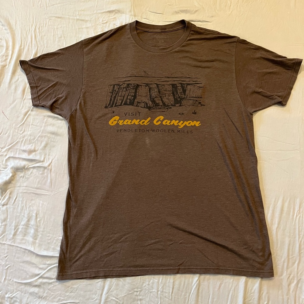 Pendleton shirt, showing off the Grand Canyon